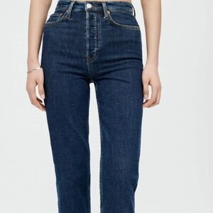 Re/Done Like New - Stovepipe Comfort Stretch High Rise Jeans - Size 25
